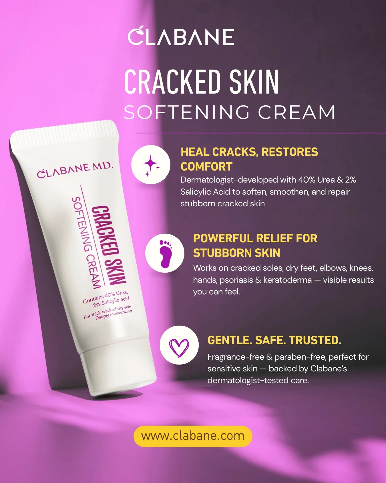 Clabane MD Cracked Skin Softening Cream