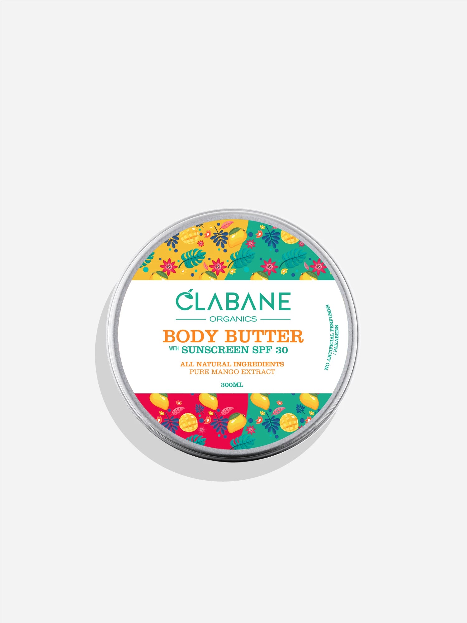 Clabane Organics Body Butter with SPF 30 with Mango
