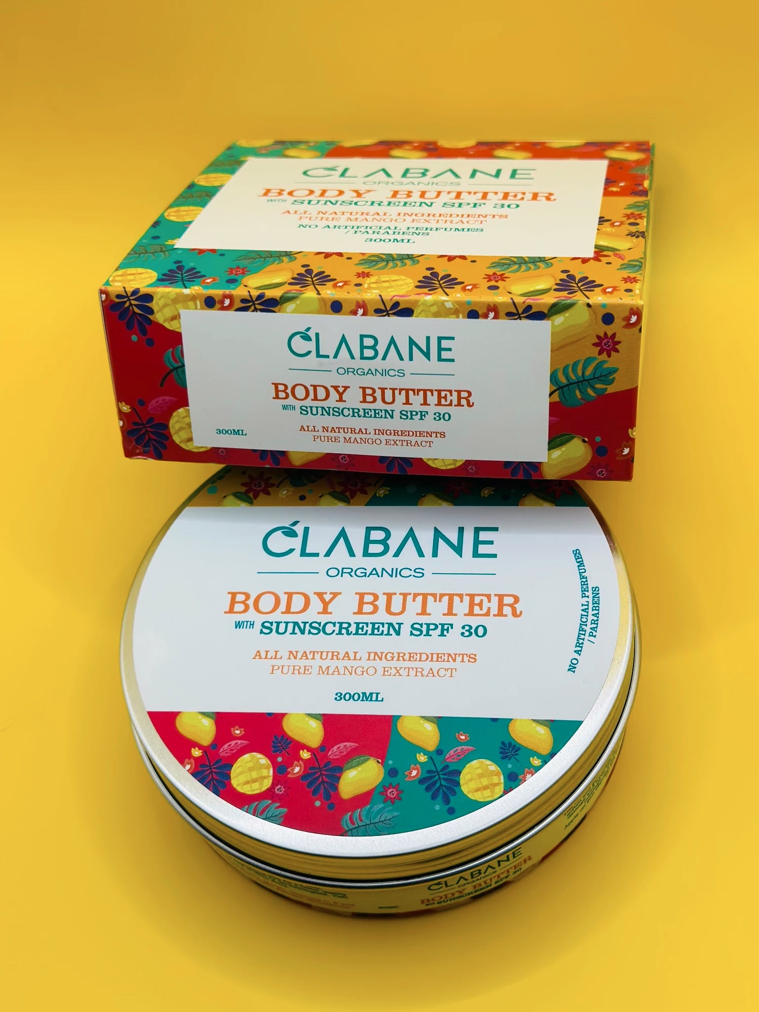Clabane Organics Body Butter with SPF 30 with Mango