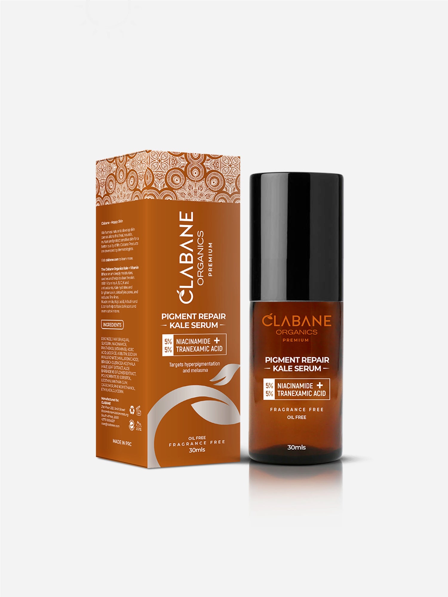Clabane Organics Premium Pigment Repair Kale Serum