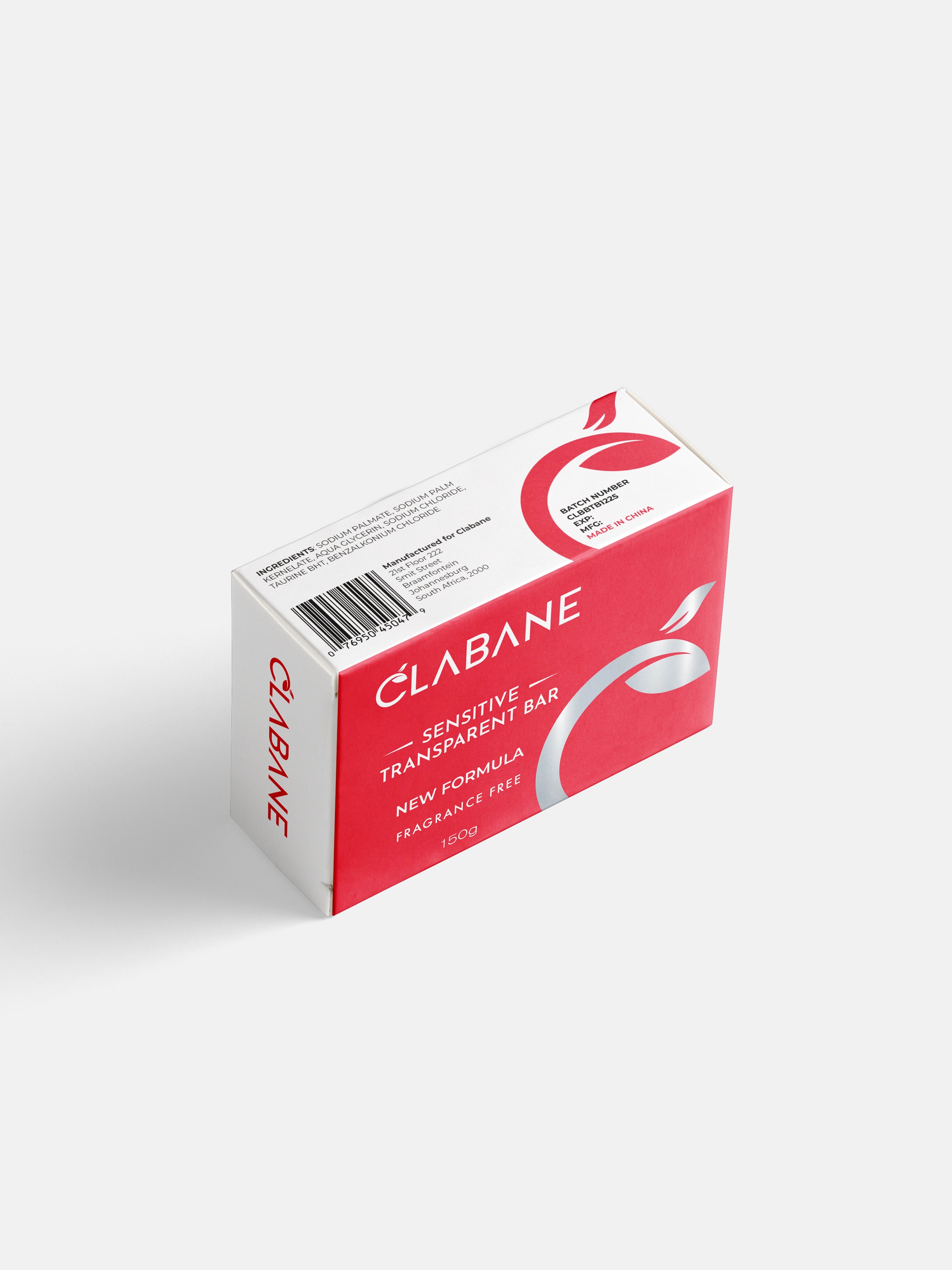 Clabane Pure Sensitive Transparent Bar New Formula