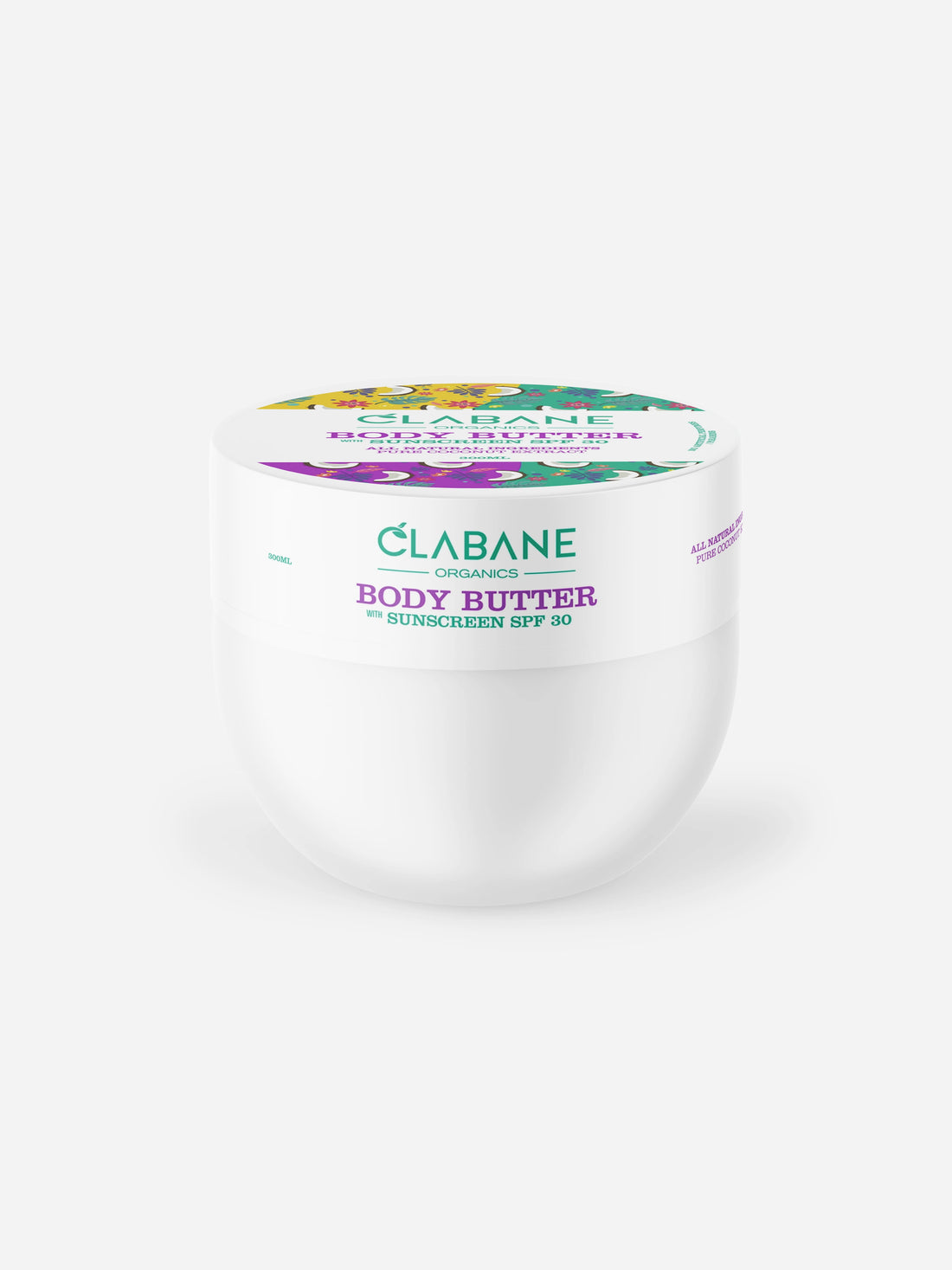 Clabane Organics Body Butter with SPF 30 with Coconut
