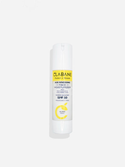 Clabane Protect and Renew Age Reversing Face Moisturiser with Invisible Sunscreen SPF 50