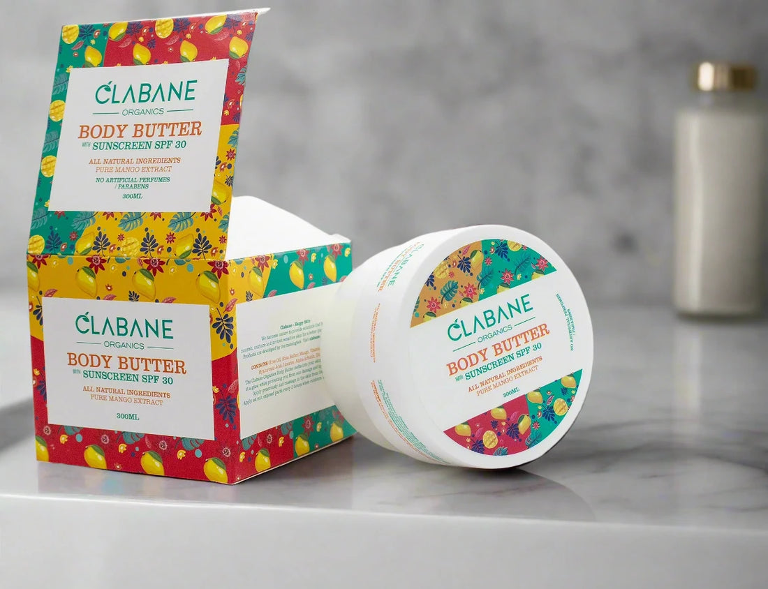 Clabane Body Butter with Sunscreen SPF30 - Pure Mango Extract