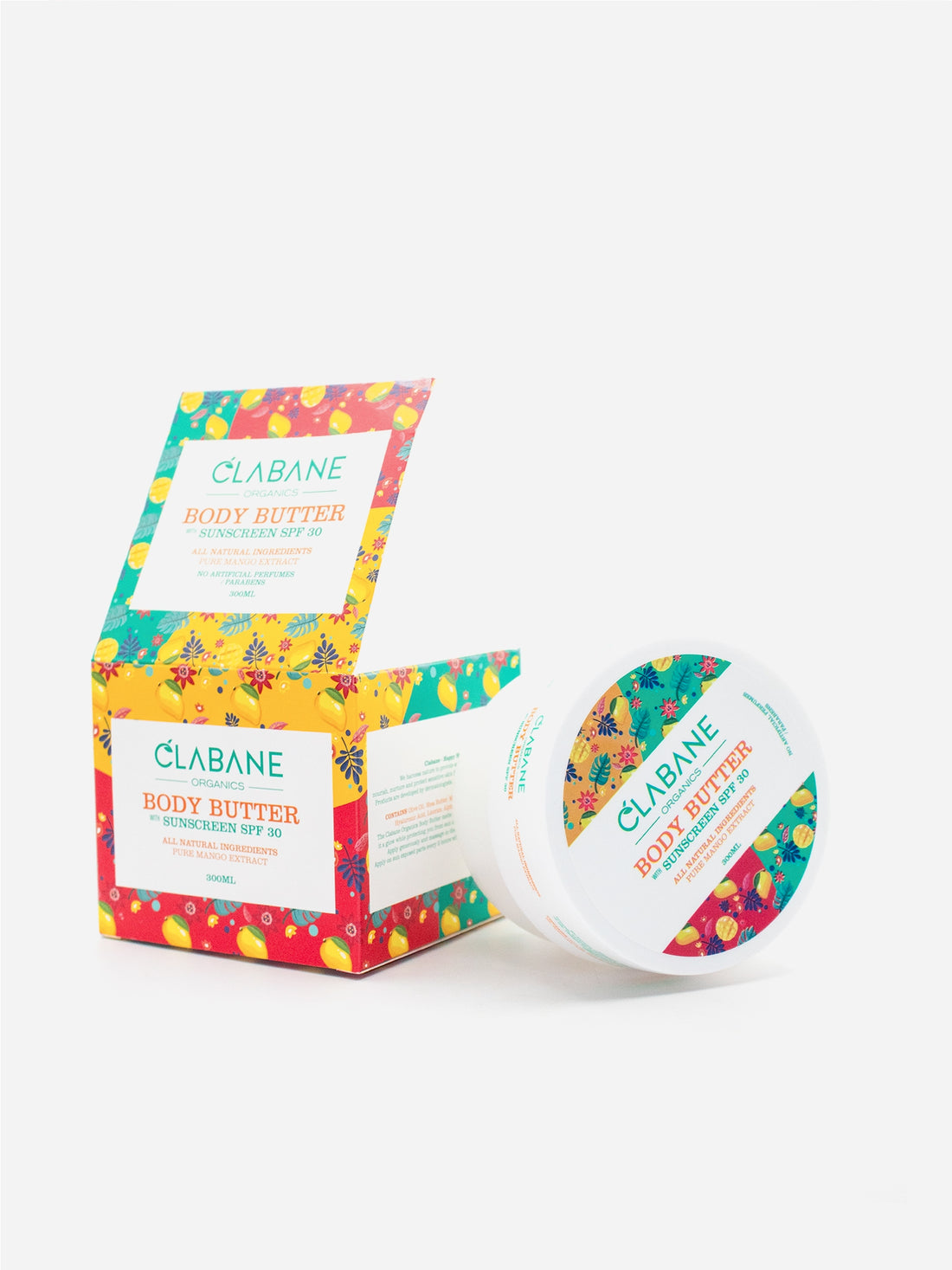 Clabane Organics Body Butter with SPF 30 with Mango