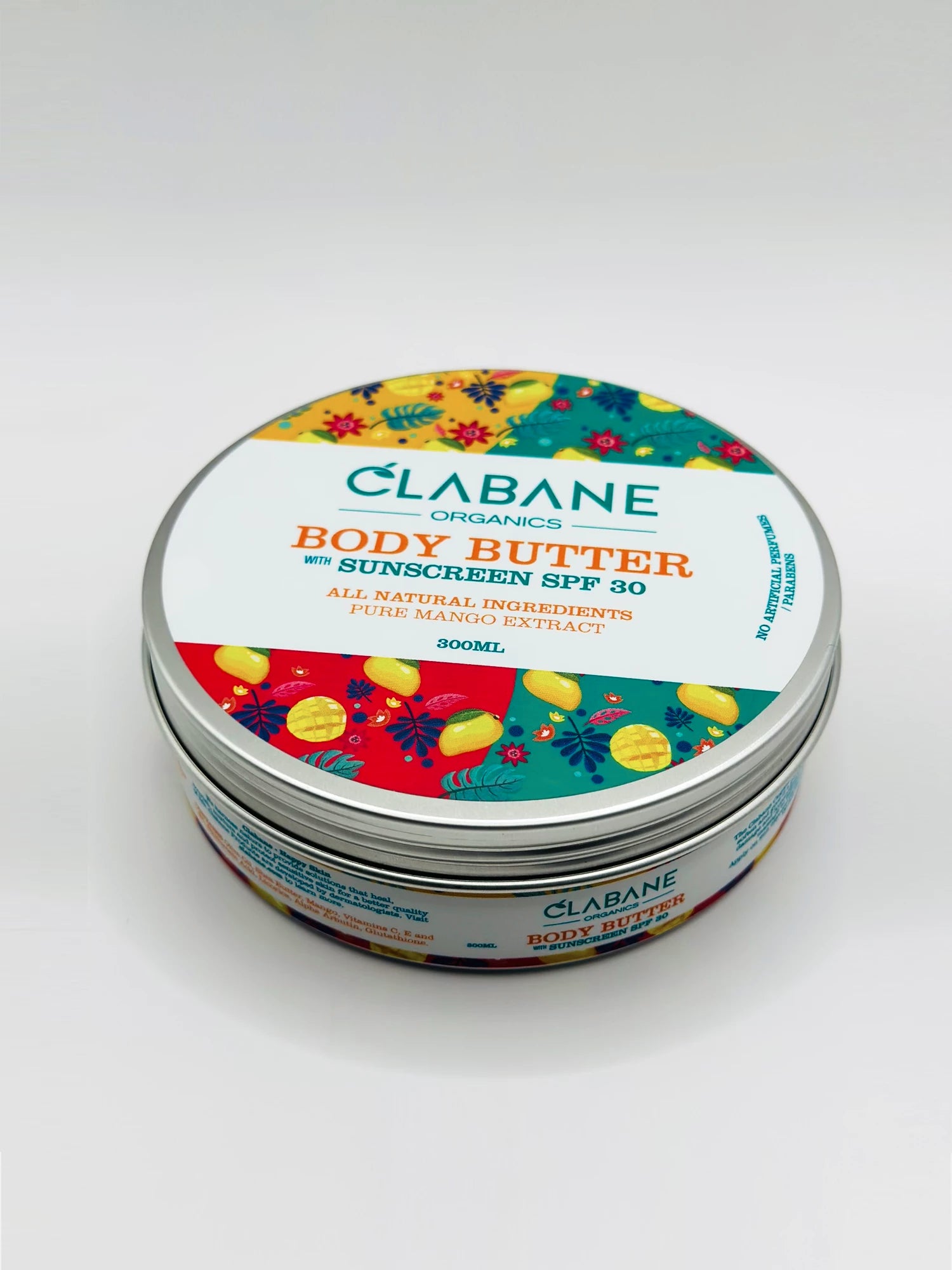 Clabane Organics Body Butter with SPF 30 with Mango