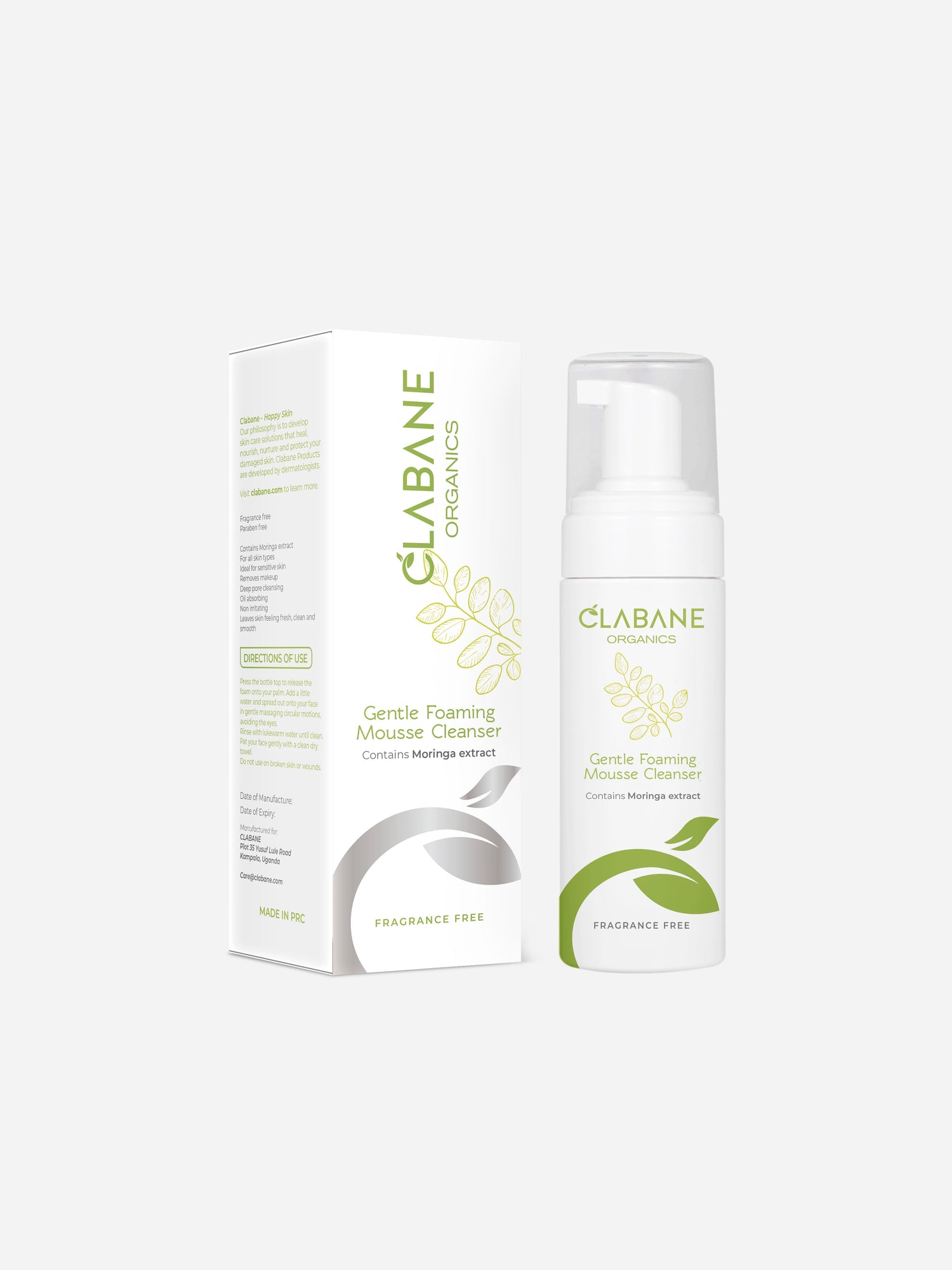 Clabane Organics Gentle Foaming Mousse Cleanser