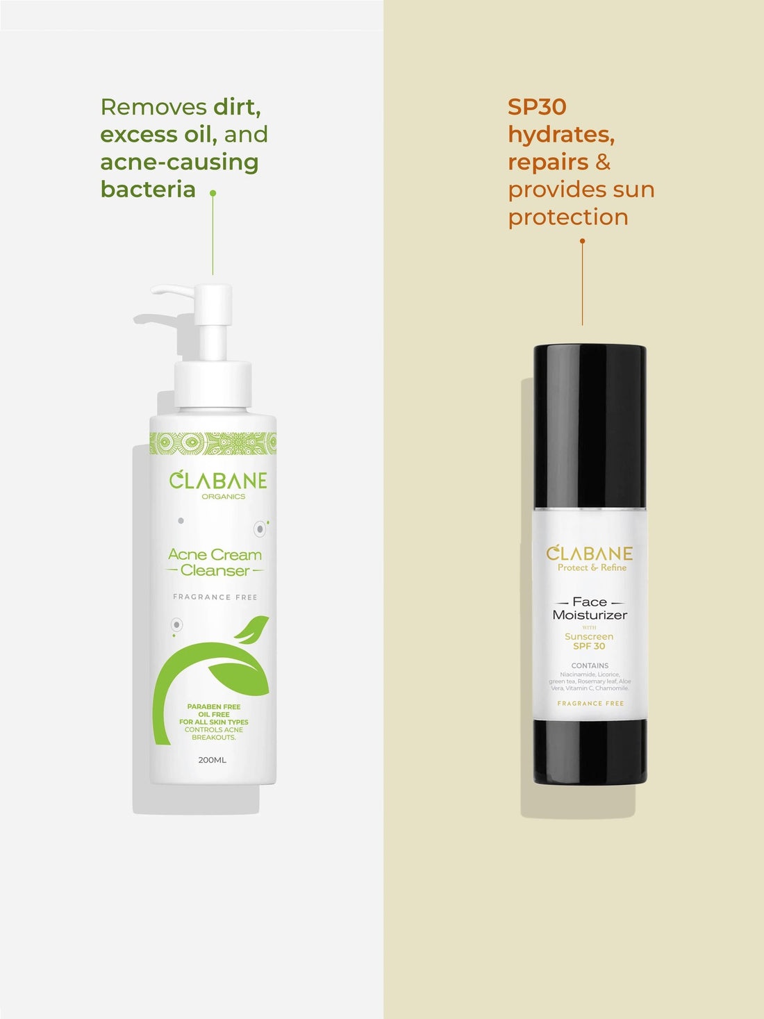 Clabane 2-Step Acne Rescue Duo